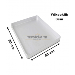 Baklava tepsisi 40*80 3cm (Toptan Alım)